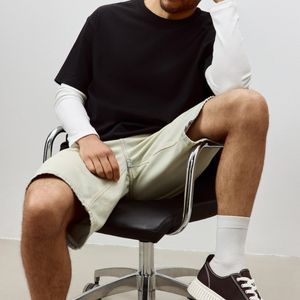 ใหม่เสื้อยืดผู้ชายผ้าฝ้ายแขนสั้นคุณภาพสูงสำหรับผู้ชายเสื้อยืดลำลองสีพื้น - Product Image 1