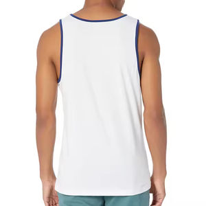 Fabricant de vêtements de sport sur mesure, respirant, imprimé, 100% coton, tricoté, débardeur de sport pour homme, musculation, fitness, solide, sportif - Product Image 6