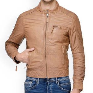 Chaqueta de Cuero Ligera de Invierno con Exterior Suave e Interior Cómodo para un Estilo Urbano - Product Image 1