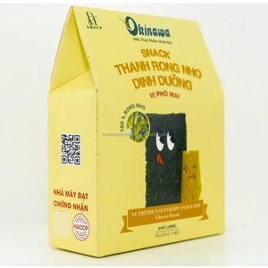 Barra de uva de mar con sabor a queso Natural 100% de alta calidad, 18g, aperitivo nutricional crujiente en bolsa, embalaje, deliciosas uvas de mar - Product Image 4