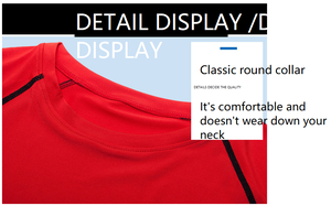 Venta caliente Hombres Transpirable Culturismo Drifit Camisa Moda Casual Hombres Deporte Color sólido Camiseta - Product Image 6