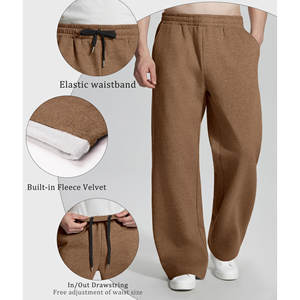Pantalons légers et ajustables pour hommes, logo personnalisé et impression, pantalons de survêtement amples lavés pour la salle de sport et le fitness pour hommes, pas encore d'avis - Product Image 4