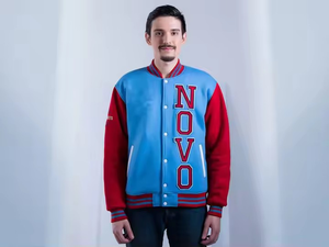 Veste universitaire tendance en tricot d'hiver, édition sport avec logo personnalisé, fabricant professionnel - Product Image 3