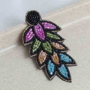 Pendientes de gota de cuentas de semillas hechos a mano para mujeres niñas joyería de moda tachuelas exportador India - Product Image 3