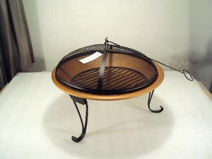 Best Quality Iron <b>Fire</b> Pit Bowl With Smash Lid Stand and Poker Stick for Outdoor Use - Product Image 5