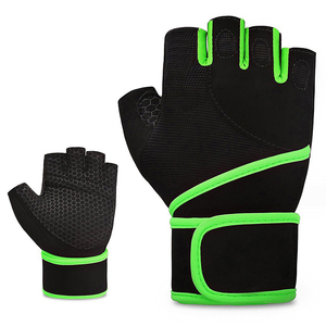 Guantes de Gimnasio Personalizables de Medio Dedo, Antideslizantes, Transpirables, de Cuero, para Entrenamiento Físico y Levantamiento de Pesas, MOQ Bajo - Product Image 2