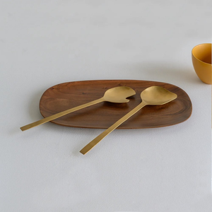 Cuchara de ensalada de acero de buena calidad de grado alimenticio para el hogar, cuchara de cocina, utensilio, cuchara de Metal multifuncional, precio barato - Product Image 5