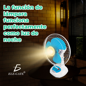 Ventilador Solar de 12 Pulgadas con 3 Velocidades y Batería de Larga Duración, Ventilador Resistente para Exteriores - Product Image 5