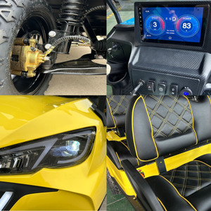 Auténtico Buggy Todoterreno de Lujo Nuevo de 4 Plazas, 72V 5KW, Carro de Golf Eléctrico con Certificación CE/DOT, Acero, 50-70Km/h - Product Image 6