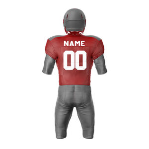 Uniforme de Fútbol Americano de Talla Grande con Estampado Digital al por Mayor, Cuello en V, Corto, Transpirable, Antibacteriano, Ropa Deportiva para Equipos de Adultos - Product Image 2