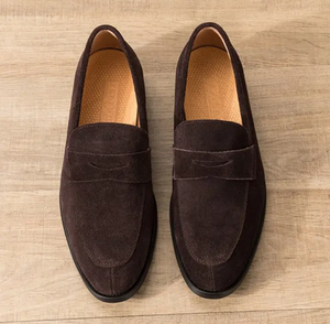 รองเท้าเดอร์บี้หนังแท้ผู้ชาย ดีไซน์อ็อกซ์ฟอร์ด ระบายอากาศได้ดี สายรัดแบบผูกเชือก คุณภาพพรีเมียม ทนทาน พื้นกันลื่น เหมาะสำหรับใส่ลำลอง - Product Image 4