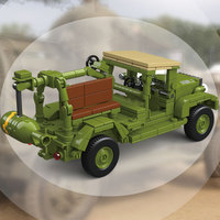 Modelo a Escala 1/35, Camión de Construcción de Juguete, Kits de Camiones de Juguete Baratos, Camión Bomba Chevrolet M6, Bloques de Construcción, Juguetes para Niños