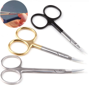 Vente en gros, ciseaux à cuticules professionnels en acier inoxydable à manche en céramique, outil de beauté pour manucure et manucure - Product Image 1