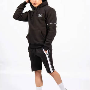 Bas prix fabriqué en haute qualité hommes sweats à capuche ensemble court Streetwear Offre Spéciale hommes sweats à capuche ensemble court - Product Image 2