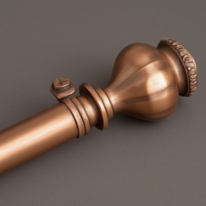 ElegantStream Single Metal Curtain Pole Durable Designed <b>Clean</b> Lines Polished Finish Smooth Flow Beautifully Balanced Modern - Product Image 6