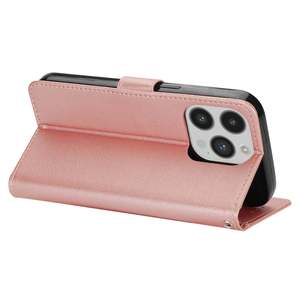 New Arrival Mobile Supplies Genuine Leather Wallet Phone Case with <b>Card</b> Holder and Strap Protection for - Product Image 3