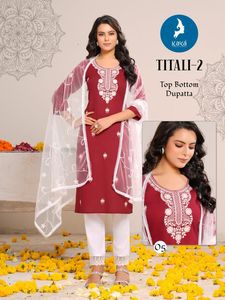 Kurta de créateur de la meilleure qualité avec ensemble de palazzo, tenue indienne deux pièces pour femmes, disponible à un prix abordable - Product Image 6