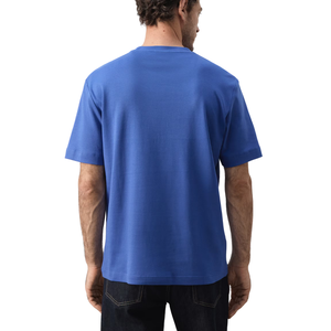 Camiseta de algodón para hombre, manga corta, cuello redondo, informal, con logo personalizado impreso, corte regular, ropa de calle para diario, venta al por mayor - Product Image 2