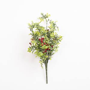 Decoraciones Navideñas Tradicionales de Ramas Sintéticas de 50 cm con Piñas y Bayas Rojas para Guirnaldas y Coronas de Pared para Interiores - Product Image 1