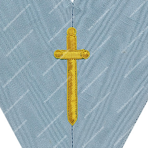 Collier d'officier adulte unisexe de couvreur de rite français traditionnel de Regalia maçonnique pour l'usage d'église - Product Image 2