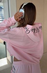 ชุดวอร์มผู้หญิงแบบยาว 2 ชิ้น สำหรับฤดูหนาว ปักลายเรียบ สีตามสั่ง - Product Image 2