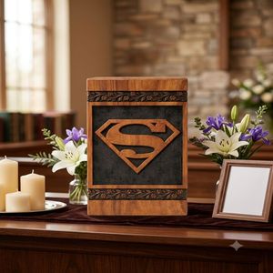 Handcrafted Wooden Cremation Urn Engraved <b>Keepsake</b> Ashes <b>Memorial</b> <b>Box</b> Custom Design Adult Funeral Supply - Product Image 6