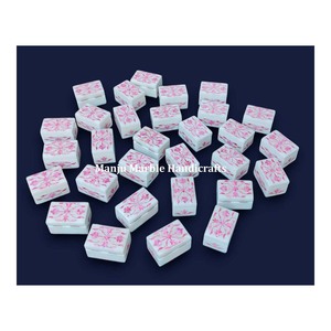Coquillage rose Design moderne Meilleur produit Boîtes incrustées de marbre avec des matériaux en nacre de haute qualité pour les boîtes de cadeaux - Product Image 1