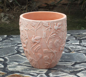 Lot de pots de fleurs classiques en céramique terracotta, grands et petits, pour la décoration intérieure, le bureau, le jardin, la pépinière, et les plantes au sol - Product Image 2