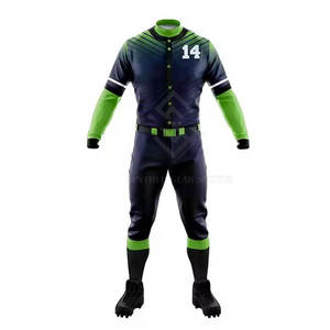 Uniforme de baseball personnalisé à manches courtes respirant 100% polyester Prix de gros bas Nouvelle mode Homme - Product Image 2