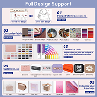 KONCAI Nail Art Bag avec compartiments pour vernis à ongles Sac de toilette portable avec porte-brosse Double couche Nail Beauty Case