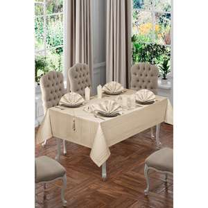 Anna Karina Juego De Mantel Primavera Beige De 26 Piezas - Product Image 2