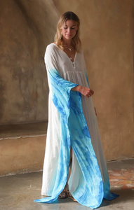 Caftán largo elegante para verano, ropa de complejo turístico, larga, Tie-Dye, nuevo estilo - Product Image 6