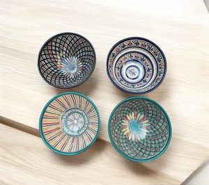 Bol en céramique de style japonais Kawaii avec motif de fleurs en relief Ensemble de vaisselle créative pour restaurant et fête avec salade en céramique - Product Image 6