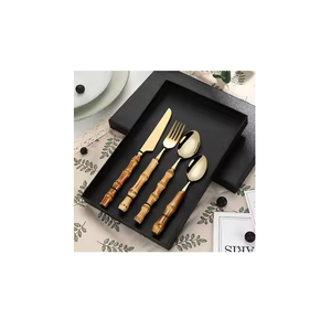 Couverts en acier inoxydable au design unique, cuillère, fourchette et couteau à beurre, couverts de table de qualité supérieure - Product Image 4