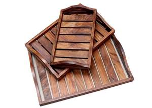 Vente en gros de plateau de service en bois laqué personnalisable vaisselle pliable pour cuisine maison salon salle de bain décor pour épices alimentaires - Product Image 2