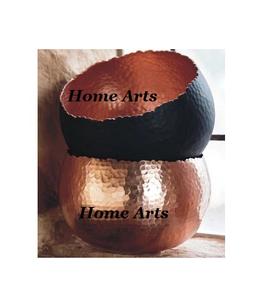 Ensemble avantageux de bols de service de nourriture de conception de 2 bols de chocolats de cuivre martelés pour l'usage à la maison d'hôtel - Product Image 1