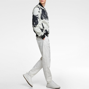 Men's Stylish Reversible Bomber <b>Jacket</b> Color Contrast Windproof <b>Waterproof</b> Casual <b>Thin</b> Zipper Closure Stand Breathable Plus Size - Product Image 3