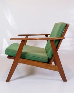 Silla Moderna Amolisa de Madera Maciza con Cojín Suave y Respaldo Acolchado para Muebles de Sala de Estar - Product Image 3