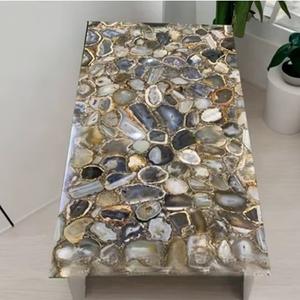 Encimera de Cocina de Ágata, Piedra Preciosa Natural, Encimera de Tocador, Mármol Moderno para Cocina, Comedor, Exterior, Hogar, Encimera Versátil - Product Image 3