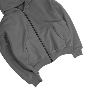 Unisex Customizable Oversized <b>Zip</b>-<b>Up</b> <b>Hoodie</b> and Flared Jogger Set Men's Casual Autumn Tracksuit activewear tracksuit - Product Image 5