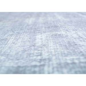 Tapis en laine bleue vintage fait main Pae-396, hauteur de poils longs, pour salon, couloir, chambre d'adolescent, motif médaillon rectangulaire abstrait - Product Image 3