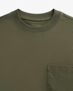 Camiseta informal de manga corta para hombre, material de algodón 100% con diseño de patrón estampado con bolsillo en el pecho - Product Image 3