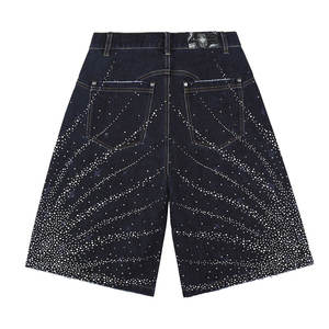 Shorts en strass pour hommes de qualité supérieure à vendre en gros Short en strass respirant à séchage rapide pour hommes vente à chaud - Product Image 2