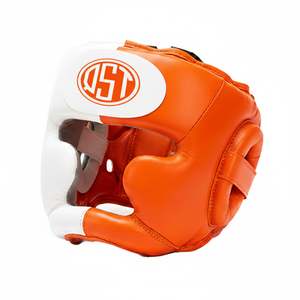 Casque de boxe en cuir sur mesure de haute qualité pour l'entraînement au MMA, avec un design durable et écologique et un logo personnalisé - Product Image 5