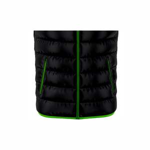 เสื้อกั๊กกันหนาวสีดำและสีเขียวของผู้ชาย - Product Image 4