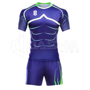 Conjuntos de uniformes de rugby sublimación personalizada 100% poliéster Jersey de secado rápido diseño transpirable - Product Image 2