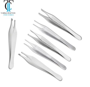 Adson Tissue Forceps 1x2 <b>Teeth</b> German Stainless Steel Surgical Thumb Forceps Reusable Medical Tissue Dissecting Instrument - Product Image 3