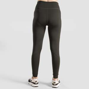 Leggings de compression GA Core (Olive) en tissu tricoté pour l'entraînement - Product Image 2