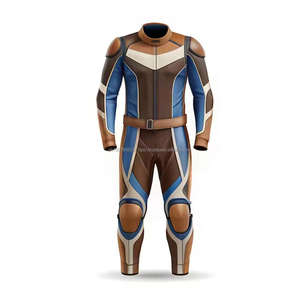 Custom Multi Color Made Men Motorcycle Leather Suit MotoGP Jumpsuit CE Approved <b>Protectors</b> Leather Motorbike Racing Suit for Men - Product Image 2