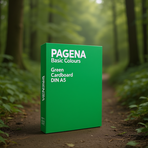 PAGNA Basic Colours Green Cardboard DIN A5 Ring Binder - Product Image 3